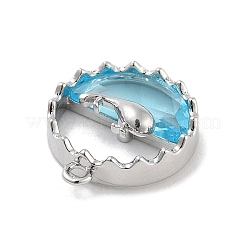 Стеклянные подвески из латуни с инкрустацией&nbsp;LS-KK-Z061-06P