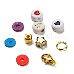 5323шт плоские круглые и звездные и квадратные полимерные глина и акриловые и пластиковые бусины ccb&nbsp;DIY-SZ0004-63