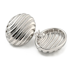 Серьги-гвоздики из латуни с реечным покрытием&nbsp;EJEW-M247-21P