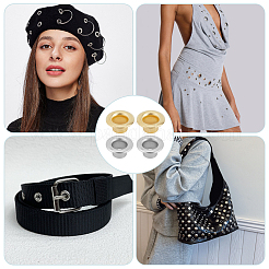 200 шт. 2-цветная железная фурнитура для люверсов&nbsp;IFIN-GF0001-59A