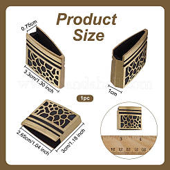 Латунный зажим для воротника хабаки для клинка японского меча AJEW-WH0606-93A