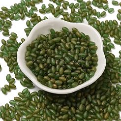 Стеклянные бусины прозрачных цветов&nbsp;SEED-F006-03A-04