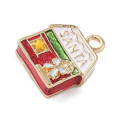 Рождественские подвески сплава эмали&nbsp;LS-ENAM-F156-01G-06