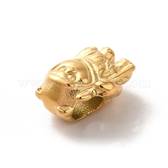 Ионное покрытие (IP) 304 нержавеющая сталь европейские бусины STAS-G308-02G