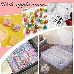 50 шт. полипропиленовые пластиковые контейнеры для шариков с откидной крышкой&nbsp;CON-DR0001-09