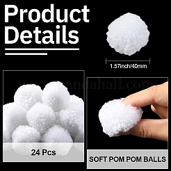 24 шерстяной мягкий помпон&nbsp;DIY-SC0031-31C-03
