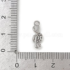 Латунные микропаве прозрачные подвески с фианитом&nbsp;KK-L238-23P