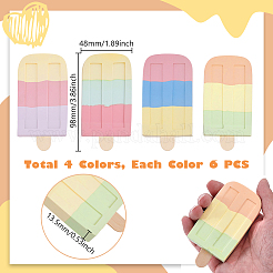 24 шт. 4-х цветные мелки без пыли&nbsp;AJEW-GA0009-05