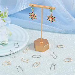 100 шт. 2 стиля фурнитуры для серег-колец из нержавеющей стали 304 и латуни&nbsp;STAS-CN0001-47