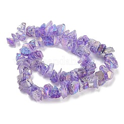 Гальванические природный кварц бисер пряди&nbsp;G-M412-01A-04