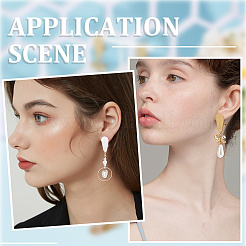 12 шт. 2 цвета фурнитура для сережек-гвоздиков из нержавеющей стали 304&nbsp;STAS-SP0001-89B