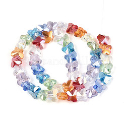 Прозрачные стеклянные бусины нити&nbsp;GLAA-T025-03B-02