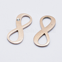 Экологически чистые соединители из хирургической нержавеющей стали 316 с кубическим цирконием&nbsp;RB-I078-63RG-A-NR