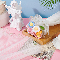 Упаковка для букетов цветов из морщинистого волнистого полиэстера&nbsp;FIND-WH0110-751B