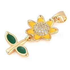 Стойки обшивки латунь микро проложить кубическую прелесть диоксида циркония&nbsp;KK-P287-07G