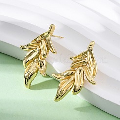 Серьги-гвоздики из листовой латуни&nbsp;LS-EJEW-R025-20G