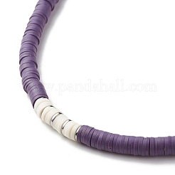 Колье из бисера хейши из полимерной глины с надписью love для женщин NJEW-JN03790