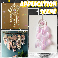 10 стиль железное кольцо для самодельной плетеной сети/паутины с перьями&nbsp;IFIN-SP0001-51