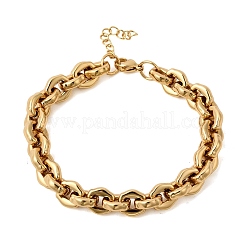 Браслеты-цепочки из нержавеющей стали 304 для женщин&nbsp;BJEW-P388-01G