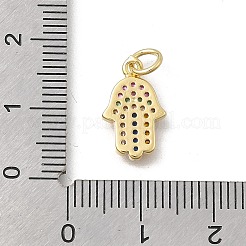 Латунные микро проложить кубического циркония подвески&nbsp;KK-D431-073C-G