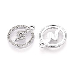 Подвески из сплава со стразами&nbsp;PALLOY-T091-21M-P