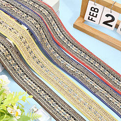10 ярд полиэфирной ленты в этническом стиле для украшения шитья&nbsp;OCOR-CY0001-86A