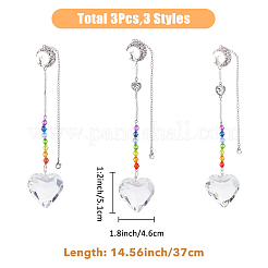 Стекло подвесные украшения&nbsp;HJEW-FH00032