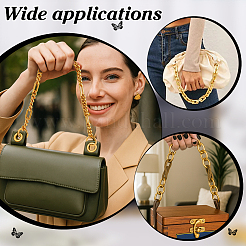 Алюминиевые витые цепи-удлинители для сумок&nbsp;DIY-WH0750-176