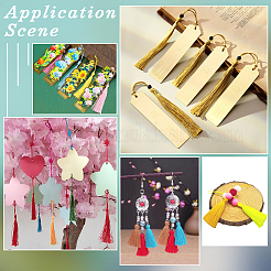 60 шт. полиэстеровая подвеска-кисточка&nbsp;AJEW-GF0010-90