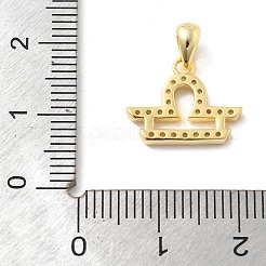 925 подвеска из стерлингового серебра с прозрачным микропаве и цирконием&nbsp;STER-Z012-06G-12