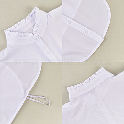 Съемная рубашка из полиэстера женская с накладным воротником&nbsp;DIY-WH20048-037A