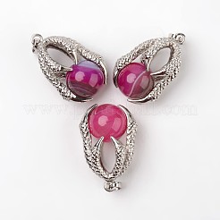 Подвески из сплава орлиного когтя из натуральных и синтетических смешанных камней&nbsp;G-L455-A