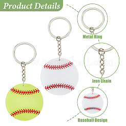 12шт. 2-х цветные акриловые брелки&nbsp;KEYC-HS0001-06