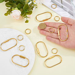 6 шт. латунный карабин с замком&nbsp;KK-HS0015-85B