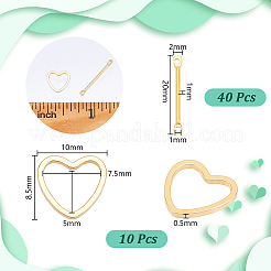 10 шт. Латунные соединительные кольца&nbsp;KK-GA0002-12