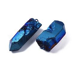 Подвески из натурального кварцевого кристалла с вакуумным покрытием pvd&nbsp;G-R461-07C