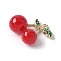 Подвески из вишневой непрозрачной смолы 3d в виде фруктов&nbsp;RESI-V002-03A