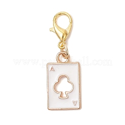 2 шт. подвеска в виде туза треф из сплава с эмалью&nbsp;HJEW-JM04275