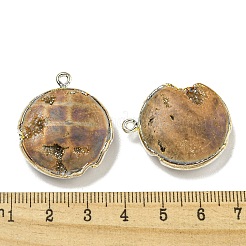 Гальванические натуральный druzy агата подвески&nbsp;G-A229-01B