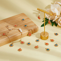 28шт 2 цвета сплава эмалевые подвески&nbsp;ENAM-HY0001-29