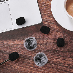 6 шт. чехол для микрофона из полиэстера с помпоном&nbsp;AJEW-CN0004-91