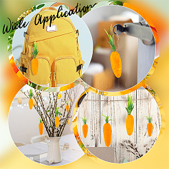 45 шт. 3-х стильный подвесной декор из флокированной пены HJEW-GL0001-03