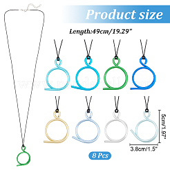 Алюминиевые ожерелья с подвесками&nbsp;NJEW-NB00006