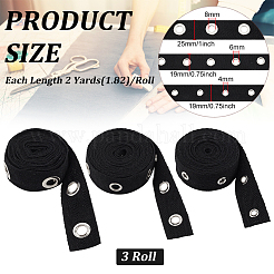 6 ярд 3-х стилей хлопчатобумажных лент с узором «елочка»&nbsp;DIY-BC0012-22B