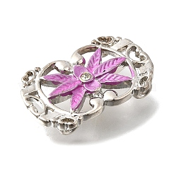 Латунные хрустальные стразы овальные с цветочными многорядными звеньями&nbsp;KK-P306-14P