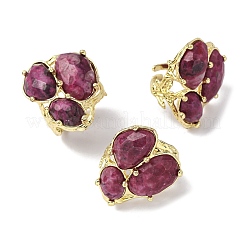 Манжеты из натурального кварца&nbsp;RJEW-M076-06G-02