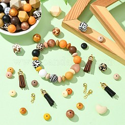 Наборы для ручек-бусин с леопардовым принтом своими руками&nbsp;DIY-CJ0002-65