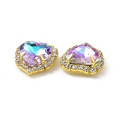 Сердце пришить стразами&nbsp;DIY-E062-03G-01