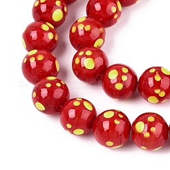 Бусы лэмпворк ручной работы&nbsp;LAMP-N028-21D