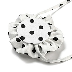 Ожерелье-чокер из ткани в горошек с галстуком-розой для женщин&nbsp;LS-NJEW-Z022-01C